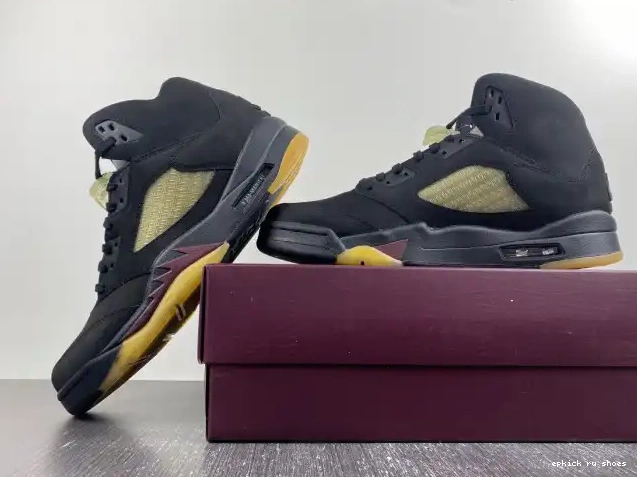 Rep x Jordan 5 Air A Ma Black FD1330-001 Maniere 0505